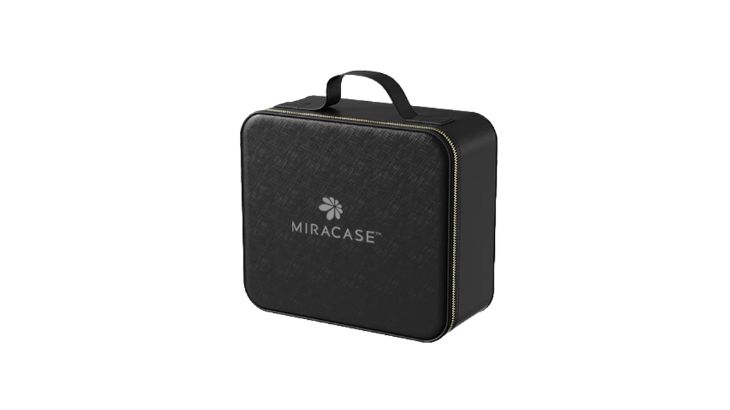 MIRACASE - תיק איפור + מראה עם תאורה - שחור - כולל משלוח
