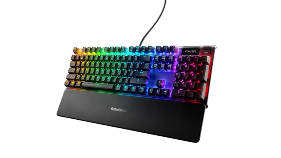 SteelSeries - מקלדת גיימינג מכנית עם מסך OLED חכם Apex 7 Red Switch - כולל משלוח
