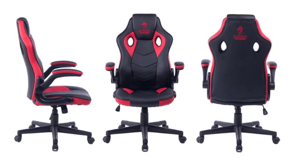 DRAGON - כיסא גיימינג COMBAT XL דגם GPDRC-COM-XLR צבע אדום - כולל משלוח