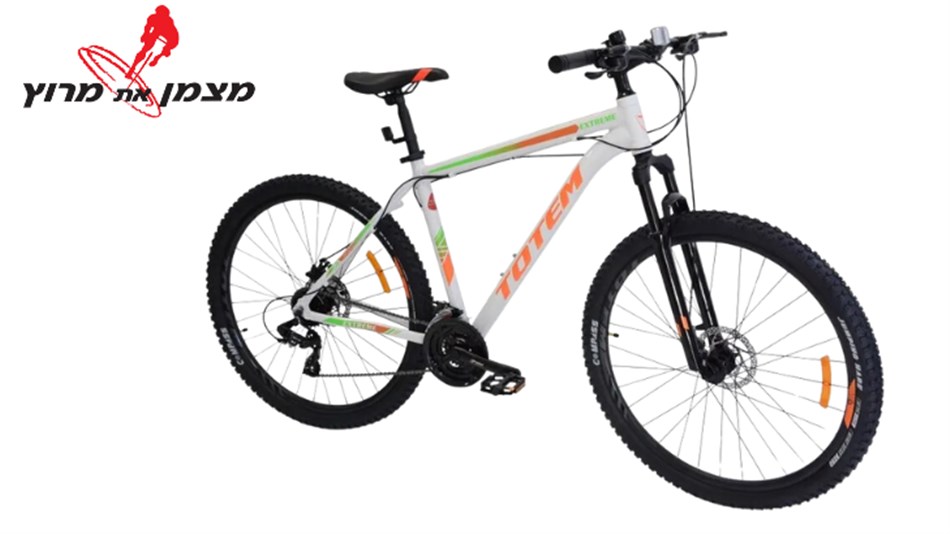 TOTEM - אופני הרים 29X18 לבן/כתום דגם 372912 - כולל משלוח